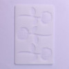 Форма для шоколада «Розы», силикон, 3 ячейки, 19×12.5×0.1 см, прозрачная (производитель не указан)