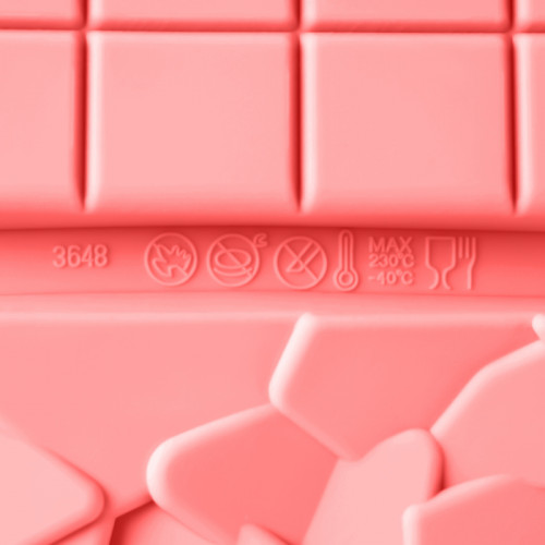 Форма для шоколада Доляна «Шоколадное ассорти», 20×15 см, 9 ячеек, цвет розовый Доляна