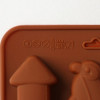 Форма силиконовая для украшений Доляна «Пингвины» 21,5×10×1,5 см, 12 ячеек, цвет коричневый Доляна