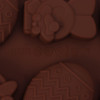 Форма силиконовая для кондитерских украшений Доляна «Пасха», 18,8×10×1,5 см, 8 ячеек, цвет коричневый Доляна
