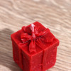 Свеча новогодняя «Коробочка с бантиком», 3.5×3.5×4 см, соевый воск (производитель не указан)