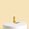 Свеча в торт 18+, золотая , 4,5 х 2 см Страна Карнавалия