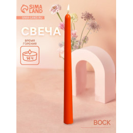 Свеча формовая тонкая, 2×2×25 см, соевый воск, МИКС