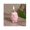 Свеча фигурная формовая «Сова», 5×5×6 см, соевый воск, МИКС (производитель не указан)