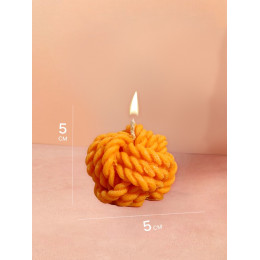 Свеча фигурная формовая «Канат», 5×5×5 см, соевый воск, МИКС
