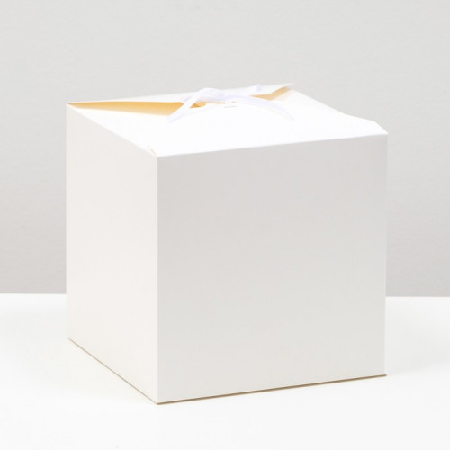 Коробка складная белая, 21 х 21 х 21 см UPAK LAND