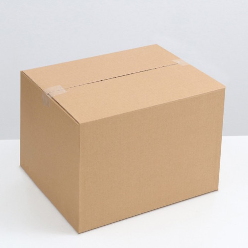 Коробка складная, бурая, 40 х 30 х 30 см (производитель не указан)