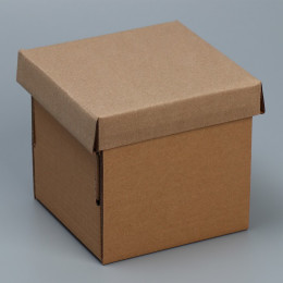 Складная коробка «Бурая», 16.6 х 15.5 х 15.3 см
