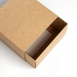 Коробка складная крафтовая 14 х 14 х 8 см