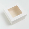 Коробка складная, крышка-дно,с окном, белая, 10 х 10 х 5 см UPAK LAND