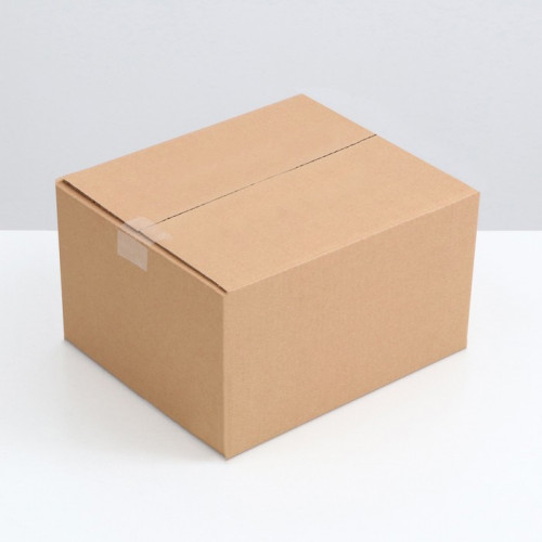 Коробка складная, бурая, 30 х 25 х 17 см (производитель не указан)