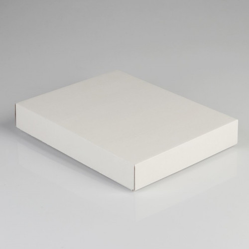 Коробка сборная без печати , крышка-дно белая без окна 26 х 21,5 х 4 см (производитель не указан)