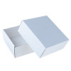 Коробка сборная без печати крышка-дно белая без окна 14,5 х 14,5 х 6 см (производитель не указан)