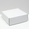 Коробка самосборная, белая, 25 х 25 х 9,5 см (производитель не указан)