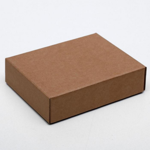 Коробка сборная без печати крышка-дно бурая без окна 18 х 15 х 5 см (производитель не указан)