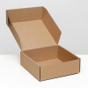 Коробка самосборная, крафт, 23 х 23 х 8 см (производитель не указан)