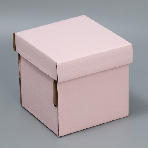 Складная коробка «Розовая», 16.6 х 15.5 х 15.3 см Дарите Счастье