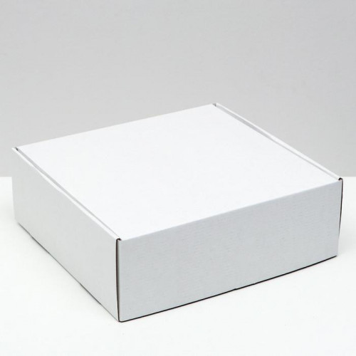 Коробка самосборная, белая, 27,5 х 26 х 9,5 см (производитель не указан)