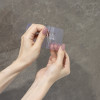 Крючки для полок самоклеящиеся двойные, 14×6 см, 2 шт., прозрачные (производитель не указан)