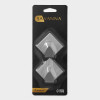 Крючки самоклеящиеся SAVANNA «Ромб», 2 шт., металл, 4.5×4.8×2 см, хромированные SAVANNA