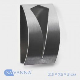 Металлический самоклеящийся держатель для салфеток и полотенец SAVANNA Chrome Loft Fill, 2,5×7,5×5 см