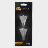 Крючки самоклеящиеся SAVANNA «Кристалл», 2 шт., металл, 4.4×3×2 см, хромированные SAVANNA