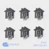 Крючки самоклеящиеся SAVANNA «Дом», 6 шт., металл, 2.8×2.5×1.5 см, хромированные SAVANNA