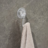 Держатель - крючок самоклеящийся Доляна Elemental, 11×6.5×6.5 см, прозрачный Доляна