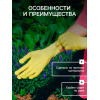 Перчатки рабочие, х/б, с нейлоновой нитью, с ПВХ точками, размер 9, жёлтые, Greengo Greengo