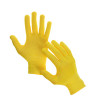 Перчатки, х/б, с нейлоновой нитью, с ПВХ точками, размер 9, жёлтые, «Точка» Greengo