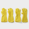 Перчатки хозяйственные латексные Доляна, 2 пары, размер M, 30 г, ХБ напыление, цвет жёлтый Доляна