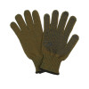 Перчатки, х/б, вязка 7 класс, 5 нитей, 3-слойные, размер 10, с ПВХ протектором, зелёные, «Олива» (производитель не указан)
