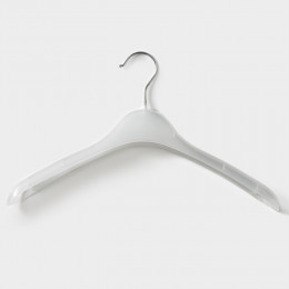 Плечики - вешалка для одежды, 38×23 см, цвет прозрачный
