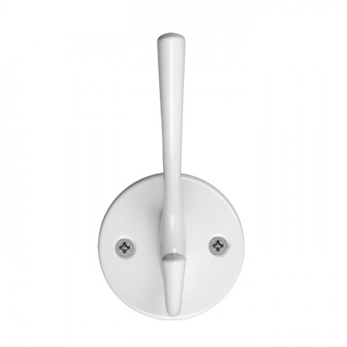 Крючок мебельный CAPPIO SIMPLE, двухрожковый, цвет белый CAPPIO