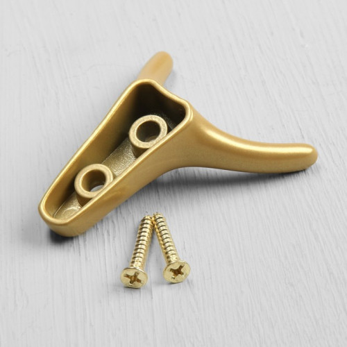 Крючок мебельный CAPPIO YAK, двухрожковый, цвет матовое золото CAPPIO