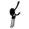 Крючок мебельный CAPPIO SIMPLE, двухрожковый, цвет черный CAPPIO