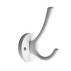 Крючок мебельный CAPPIO SIMPLE, двухрожковый, цвет белый CAPPIO
