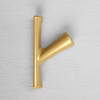 Крючок мебельный CAPPIO BRANCH, однорожковый, цвет матовое золото CAPPIO