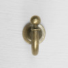 Крючок мебельный ТУНДРА КМ1012AB , однорожковый, цвет бронза ТУНДРА