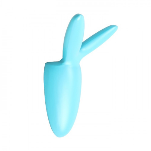Крючок мебельный CAPPIO RABBIT, двухрожковый, цвет голубой CAPPIO