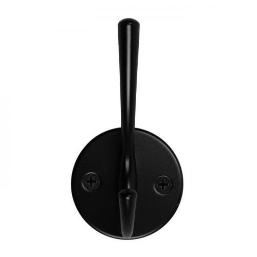 Крючок мебельный CAPPIO SIMPLE, двухрожковый, цвет черный CAPPIO