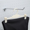 Плечики для брюк и юбок 20x10 см (фасовка 20 шт), цвет белый (производитель не указан)