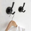 Крючок мебельный CAPPIO SIMPLE, двухрожковый, цвет черный CAPPIO