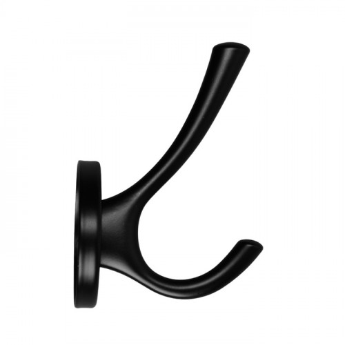 Крючок мебельный CAPPIO SIMPLE, двухрожковый, цвет черный CAPPIO