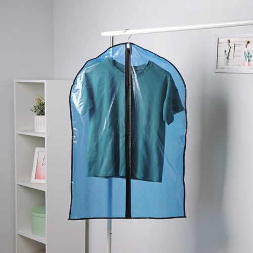 Чехол для одежды Доляна, 60×90 см, полиэтилен, цвет синий Доляна
