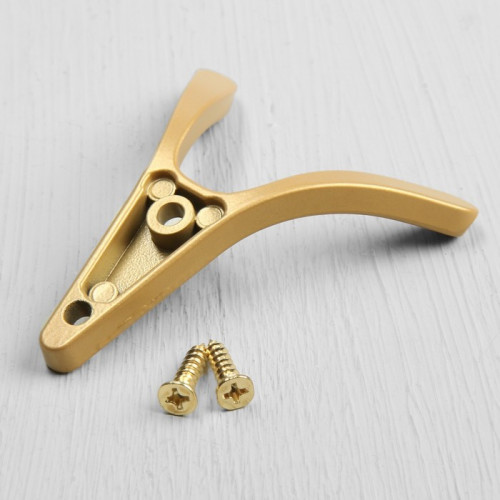 Крючок мебельный CAPPIO FOX, двухрожковый, цвет матовое золото CAPPIO