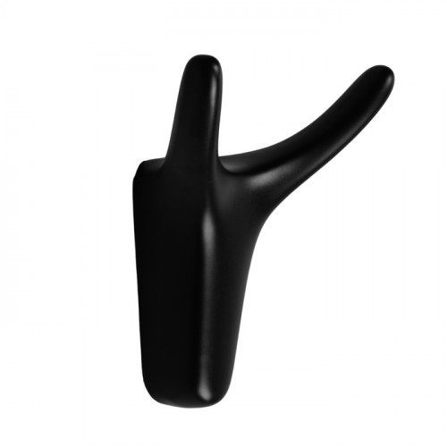 Крючок мебельный CAPPIO OX, двухрожковый, цвет черный CAPPIO