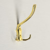 Крючок мебельный KM301GP, трёхрожковый, цвет золото ТУНДРА