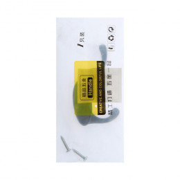 Крючок мебельный ТУНДРА TKd=002 LIGHT, двухрожковый, черный