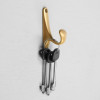Крючок мебельный CAPPIO CLASSIC, однорожковый, цвет матовое золото CAPPIO